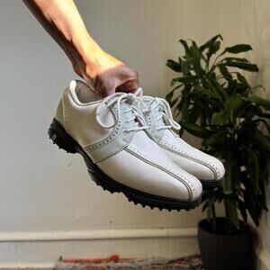 Vintage old money Footjoy Flex zone leather golf shoes size 8